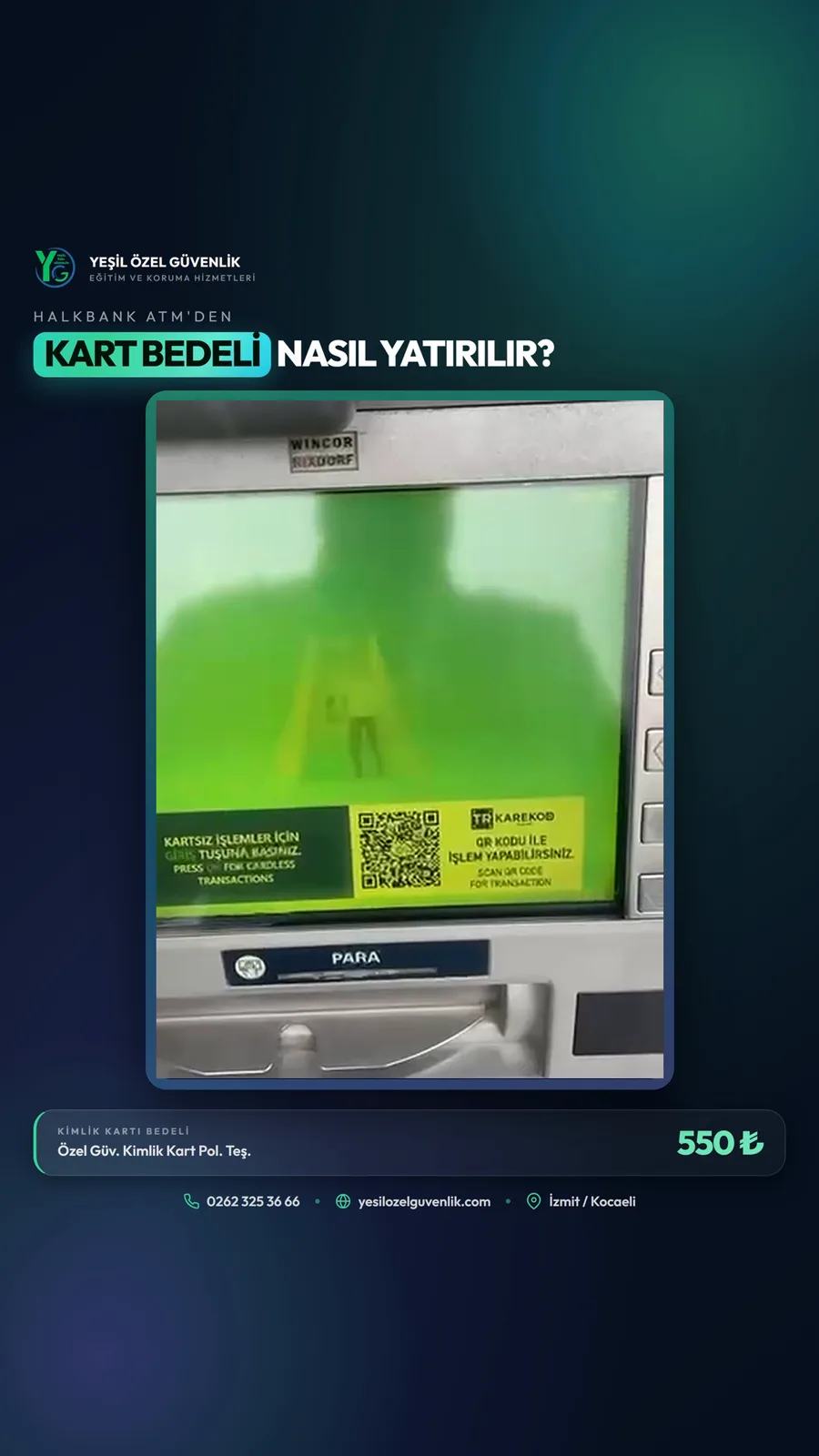 Halkbank ATM'den özel güvenlik sınav harcı yatırma rehberi